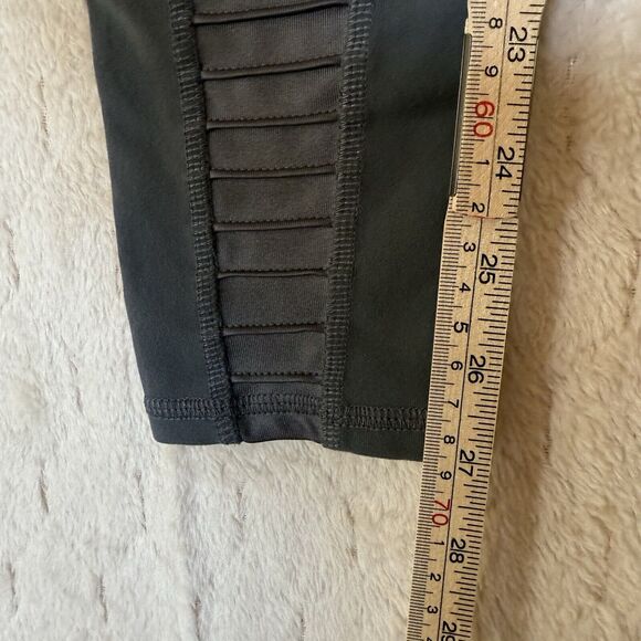 Alo Yoga Leggings Womens XS (2-4)‎ Gray High Waisted Moto Gym Running Athleisure - Picture 7 of 16